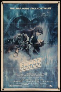 6r159 EMPIRE STRIKES BACK 1sh '80 classic Gone With The Wind style art by Roger Kastel!