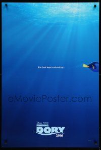 6r177 FINDING DORY advance DS 1sh '16 Walt Disney & Pixar, Ellen DeGeneres, she just kept swimming!