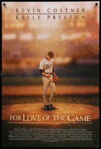 6r179 FOR LOVE OF THE GAME DS 1sh '99 Sam Raimi, great image of baseball pitcher Kevin Costner!