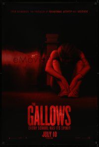 6r186 GALLOWS teaser DS 1sh '15 Cluff and Lofing horror thriller, Reese Mishler, creepy image!