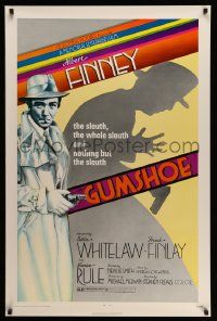 6r200 GUMSHOE 1sh '72 Stephen Frears directed, cool film noir artwork of Albert Finney!