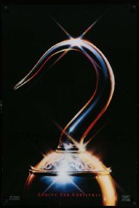 6r220 HOOK teaser DS 1sh '91 Christmas style, pirate Dustin Hoffman, Robin Williams, image of hook