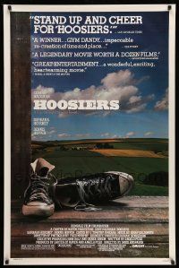 6r221 HOOSIERS 1sh '86 best basketball movie ever, Gene Hackman, Dennis Hopper!