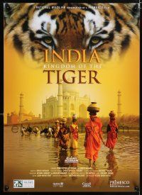 6r238 INDIA: KINGDOM OF THE TIGER 27x38 1sh '02 Bruce Neibaur, Christopher Heyerdal, Smriti Mishra