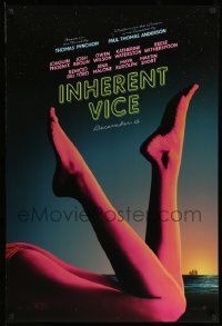 6r243 INHERENT VICE teaser DS 1sh '14 Joaquin Phoenix, Brolin, Wilson, sexy image of legs on beach