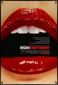 6r244 INSIDE DEEP THROAT advance DS 1sh '05 story behind the most profitable film in movie history!