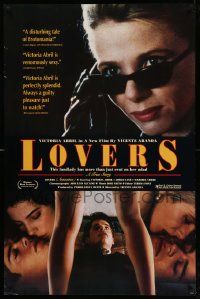 6r309 LOVERS 1sh '92 Amantes, Victoria Abril, Spanish true story!