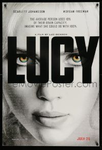 6r310 LUCY teaser DS 1sh '14 July style, cool image of Scarlett Johansson in the title role!