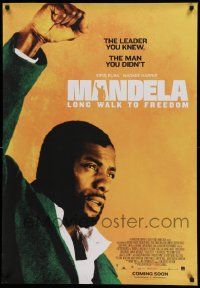 6r699 MANDELA: LONG WALK TO FREEDOM 27x39 Canadian video poster '13 Idris Elba as Nelson Mandela!