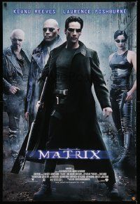 6r700 MATRIX 27x40 video poster '99 Keanu Reeves, Carrie-Anne Moss, Laurence Fishburne, Wachowskis!