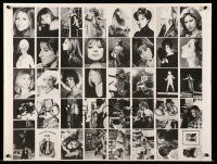 6r527 BARBRA STREISAND 2-sided uncut trading card sheet '90s the star from over the decades!