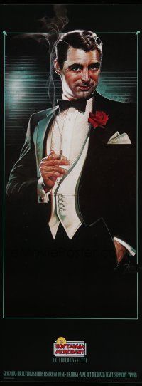 6r701 NOSTALGIA MERCHANT 20x40 video poster '86 cool Drew Struzan art of smoking Cary Grant!