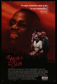 6r707 RAISIN IN THE SUN 24x36 video poster '89 Danny Glover, Esther Rolle, Starletta DuPois!
