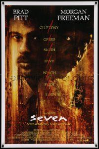 6r420 SEVEN int'l 1sh '95 David Fincher, Morgan Freeman, Brad Pitt, deadly sins!