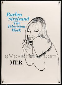 6r570 BARBRA STREISAND THE TELEVISION WORK 20x28 museum/art exhibition '94 art by Al Hirschfeld!