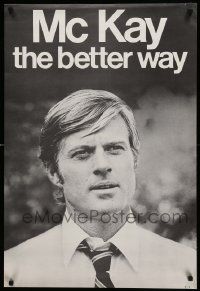 6r755 CANDIDATE 23x34 special '72 different image of Robert Redford on faux campaign poster!
