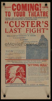 6r760 CUSTER'S LAST FIGHT 2-sided special 9x18 R25 50th Anniversary Last Stand at Little Big Horn!