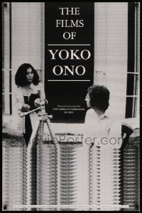 6r610 FILMS OF YOKO ONO 24x36 film festival poster '91 great image of her and John Lennon!