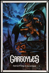 6r590 GARGOYLES tv poster '94 Disney, striking fantasy cartoon artwork of Goliath!