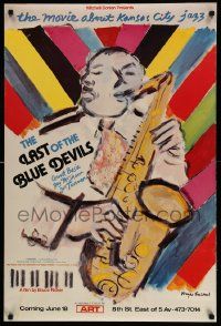 6r796 LAST OF THE BLUE DEVILS 24x36 special '79 art of jazz musician playing sax by Ensrud!