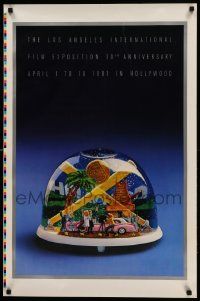 6r611 LOS ANGELES INTERNATIONAL FILM EXPOSITION 10th printer's test 23x35 film festival poster '81