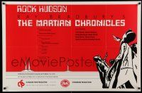 6r808 MARTIAN CHRONICLES 27x41 special '79 from Ray Bradbury classic, sci-fi art of Rock Hudson!