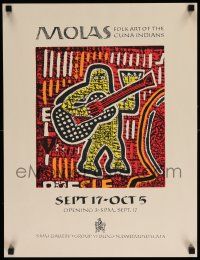 6r576 MOLAS 18x23 museum/art exhibition '80s colorful folk art of the Cuna Indians!