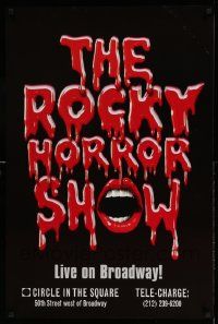 6r548 ROCKY HORROR SHOW 24x36 stage poster '00 cool title design with mouth!