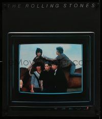 6r652 ROLLING STONES 24x28 music poster '81 Mick Jagger, Keith Richards, cool TV image!