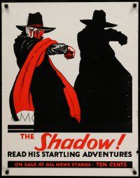 6r830 SHADOW 22x28 special '80s read his startling adventures, cool art!
