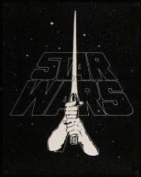 6r834 STAR WARS 22x28 special '77 George Lucas' sci-fi classic, art of hands & lightsaber bootleg!