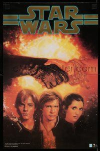 6r841 STAR WARS: THE TRUCE AT BAKURA 11x17 special '94 book promo, art of cast by Drew Struzan!