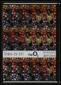 6r526 THIS IS IT lenticular 20x28 English uncut ticket sheet '09 colorful images!