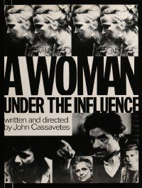 6r854 WOMAN UNDER THE INFLUENCE 24x33 special '74 Cassavetes, Gena Rowlands, cool design!