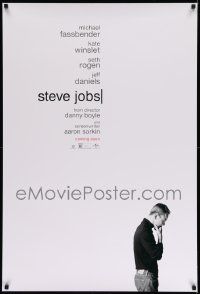 6r458 STEVE JOBS teaser DS 1sh '15 great isolated image of Michael Fassbender in the title role!