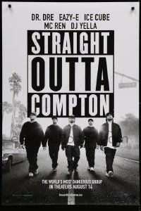 6r460 STRAIGHT OUTTA COMPTON teaser DS 1sh '15 Hawkins, Mitchell, Jackson, Brown J.R. and Hodge!