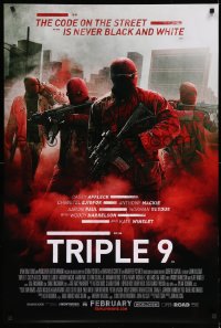 6r489 TRIPLE 9 advance DS 1sh '16 Casey Affleck, Norman Reedus, Ejiofor, Harrelson, and Winslet!