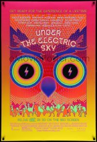 6r492 UNDER THE ELECTRIC SKY DS 1sh '14 cool wild psychedelic art image of owl!