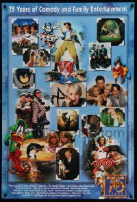 6r718 WARNER BROS: 75 YEARS ENTERTAINING THE WORLD 27x40 video poster '98 Ace Ventura, many images!