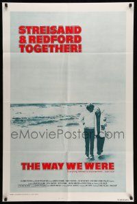 6r508 WAY WE WERE int'l 1sh '73 Barbra Streisand & Robert Redford walk on the beach!