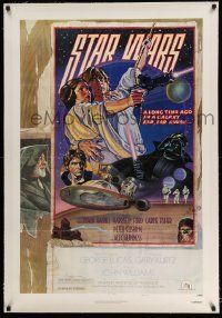 6s260 STAR WARS linen style D NSS style 1sh 1978 circus poster art by Drew Struzan & Charles White!
