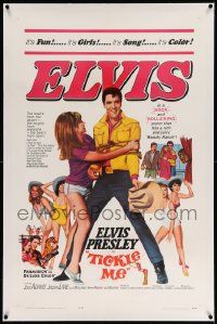 6s281 TICKLE ME linen 1sh '65 Elvis Presley is fun, wild & wooly, spooky & full of joy & jive!