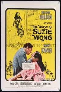 6s305 WORLD OF SUZIE WONG linen 1sh '60 William Holden was the first man that Nancy Kwan ever loved!