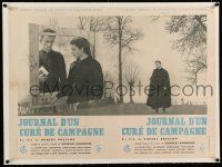 6t265 DIARY OF A COUNTRY PRIEST linenFrench 23x32 '51 Robert Bresson's Journal d'un Cure de Campagne