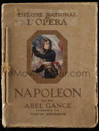 6w061 NAPOLEON French souvenir program book '27 Abel Gance classic, incredibly rare 1st version!