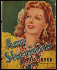 6x209 ANN SHERIDAN softcover book '44 the Authorized Edition Paint Book, a book to color!