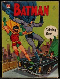 6x214 BATMAN softcover book '67 D.C. Comics superhero coloring book with great images!