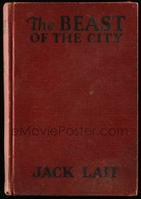 6x102 BEAST OF THE CITY hardcover book '32 Lait's novel with scenes from the Jean Harlow movie!