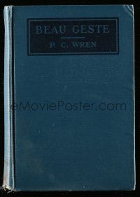 6x103 BEAU GESTE hardcover book '26 P.C. Wren's novel illustrated with scenes from the movie!