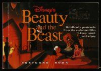 6x216 BEAUTY & THE BEAST softcover book '92 30 full-color postcards from the Walt Disney cartoon!